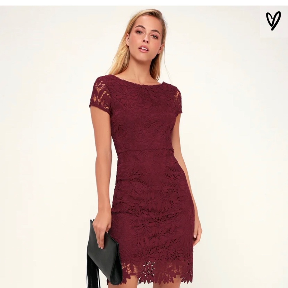 NWT. Burgundy holiday dress